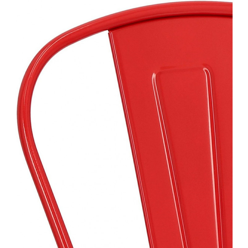 Krzesło metalowe Paris czerwone | D2 Design - Industrialny design