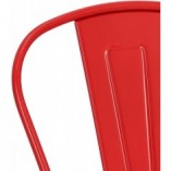 Krzesło metalowe Paris czerwone | D2 Design - Industrialny design