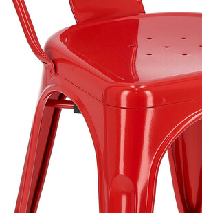 Krzesło metalowe Paris czerwone | D2 Design - Industrialny design