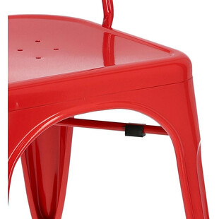 Krzesło metalowe Paris czerwone | D2 Design - Industrialny design