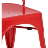 Krzesło metalowe Paris czerwone | D2 Design - Industrialny design