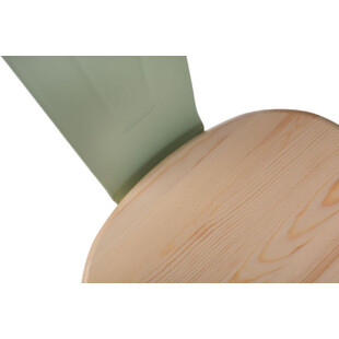 Krzesło industrialne Paris Wood zielone - D2 Design | Kup teraz!