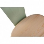 Krzesło industrialne Paris Wood zielone - D2 Design | Kup teraz!