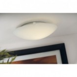 Plafon szklany biały Nordlux 25cm - Eleganckie oświetlenie
