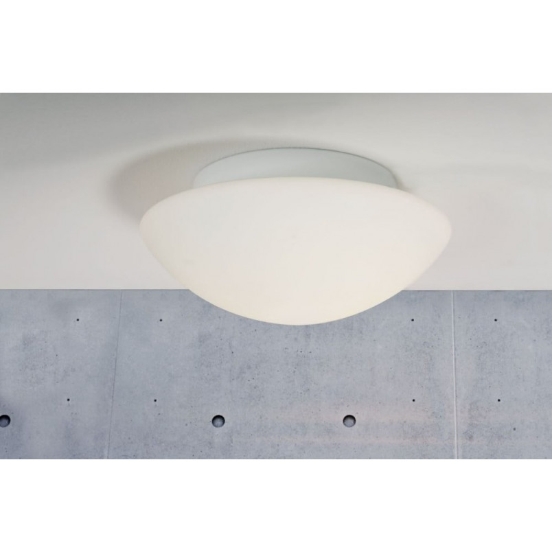 Plafon szklany łazienkowy Nordlux UFO | Biały, E27, IP44