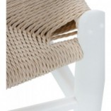 Krzesło drewniane skandynawskie Wicker - D2 Design | Białe