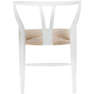 Krzesło drewniane skandynawskie Wicker - D2 Design | Białe