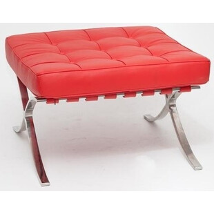 Podnóżek pikowany czerwony D2.Design | Komfort i styl