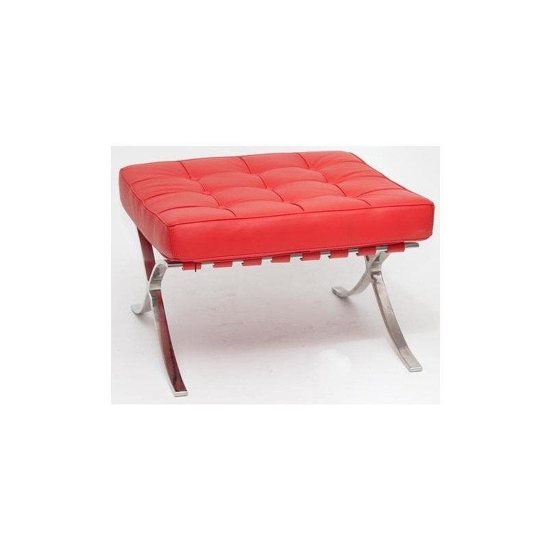 Podnóżek pikowany czerwony D2.Design | Komfort i styl
