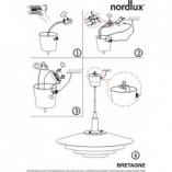 Lampa wisząca nowoczesna biała Nordlux Bretagne 38cm - Sklep Lamp