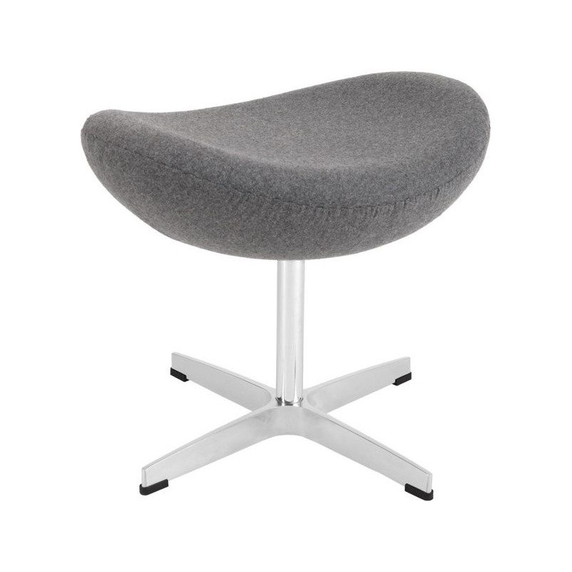 Podnóżek Jajo kaszmirowy szary - D2 Design | Komfortowy wypoczynek
