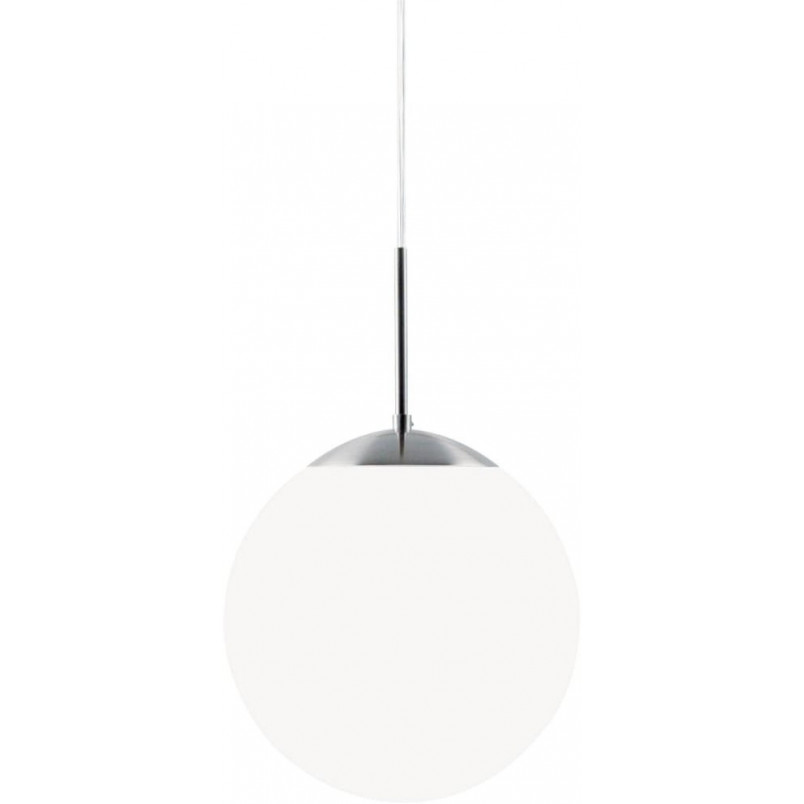 Lampa wisząca Cafe Nordlux - szklana kula, biała 25cm
