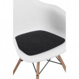 Poduszka na Krzesło Arm Chair Czarna Intesi - Komfort i Styl
