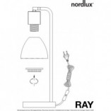 Lampa biurkowa Ray chrom Nordlux - Eleganckie oświetlenie