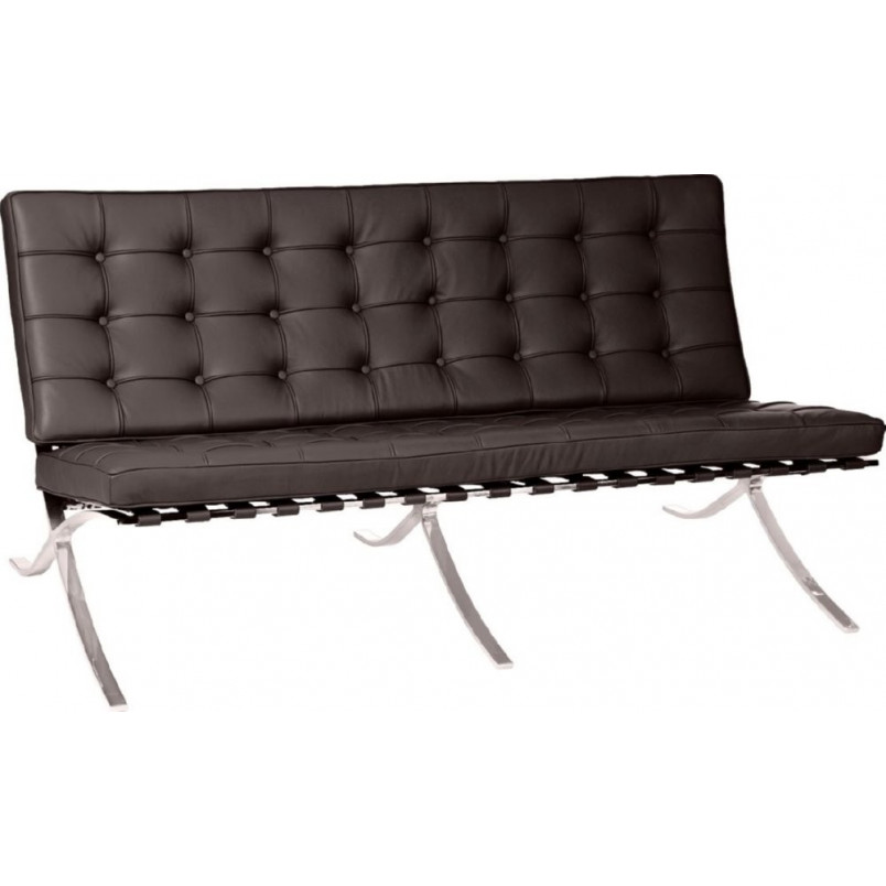 Sofa skórzana 2-os. BA2 | Brązowa, D2.Design