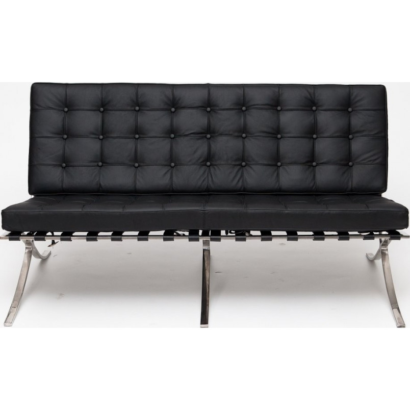 Sofa skórzana pikowana 2-os. BA2 | D2 Design - Elegancki design