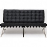 Sofa skórzana pikowana 2-os. BA2 | D2 Design - Elegancki design