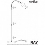 Lampa podłogowa szklana Ray | Nordlux - Eleganckie oświetlenie