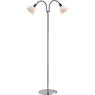 Lampa podłogowa szklana podwójna Ray Chrom marki Nordlux