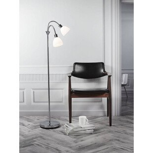 Lampa podłogowa szklana podwójna Ray Chrom marki Nordlux