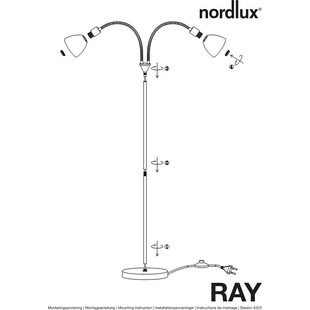 Lampa podłogowa Ray | Nordlux - Elegancki design i jakość