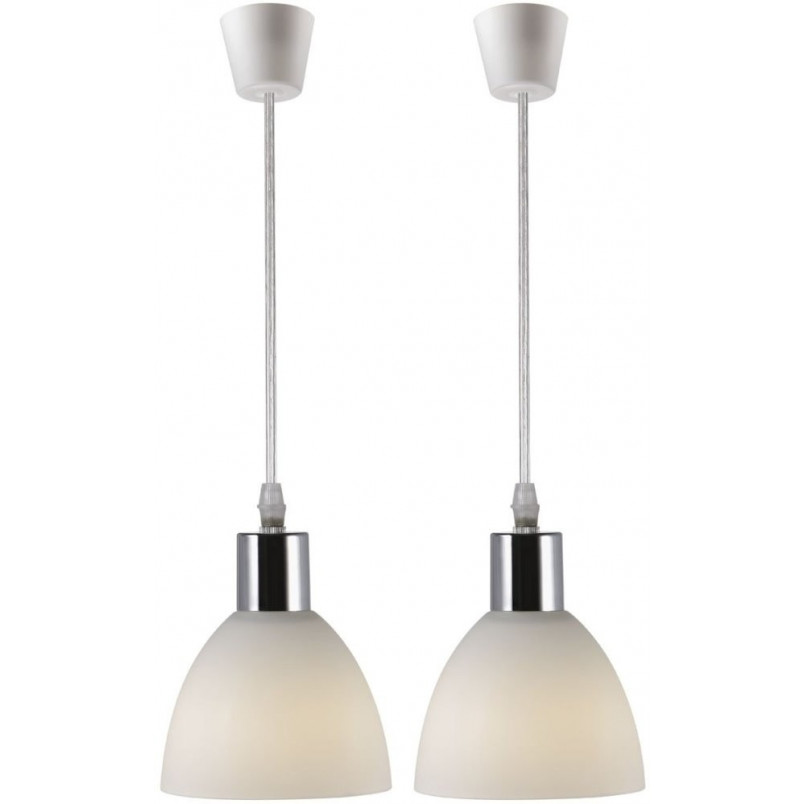 Lampa wisząca Ray Nordlux | Szkło chrom, 2 punkty - Sklep Lamp
