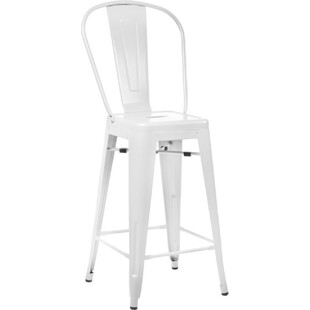 Krzesło barowe Paris Back białe | D2 Design - Komfort i styl