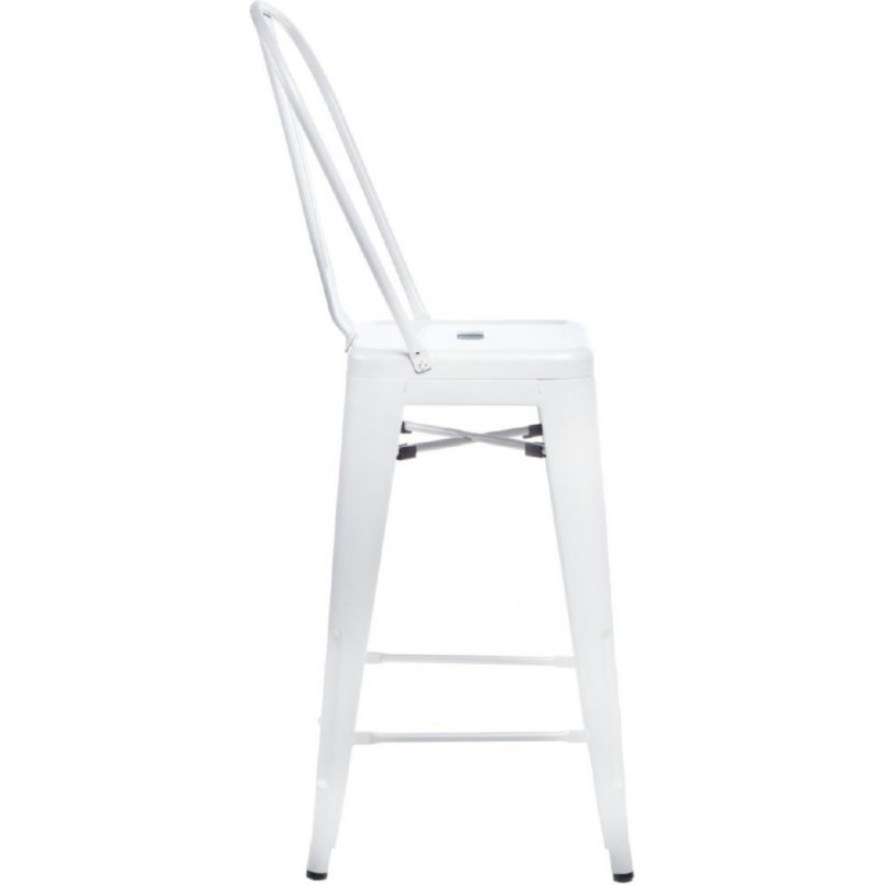 Krzesło barowe Paris Back białe | D2 Design - Komfort i styl
