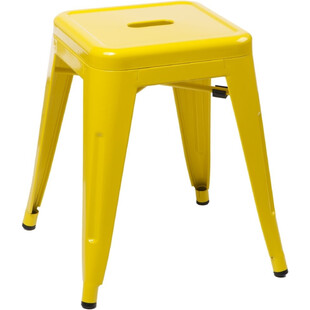 Taboret metalowy Paris żółty | D2.Design - Stylowy stołek