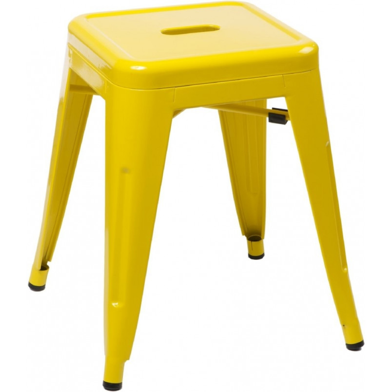 Taboret metalowy Paris żółty | D2.Design - Stylowy stołek