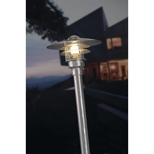 Lampa Ogrodowa Lonstrup Nordlux - Srebrna, E27 | Sklep z Oświetleniem