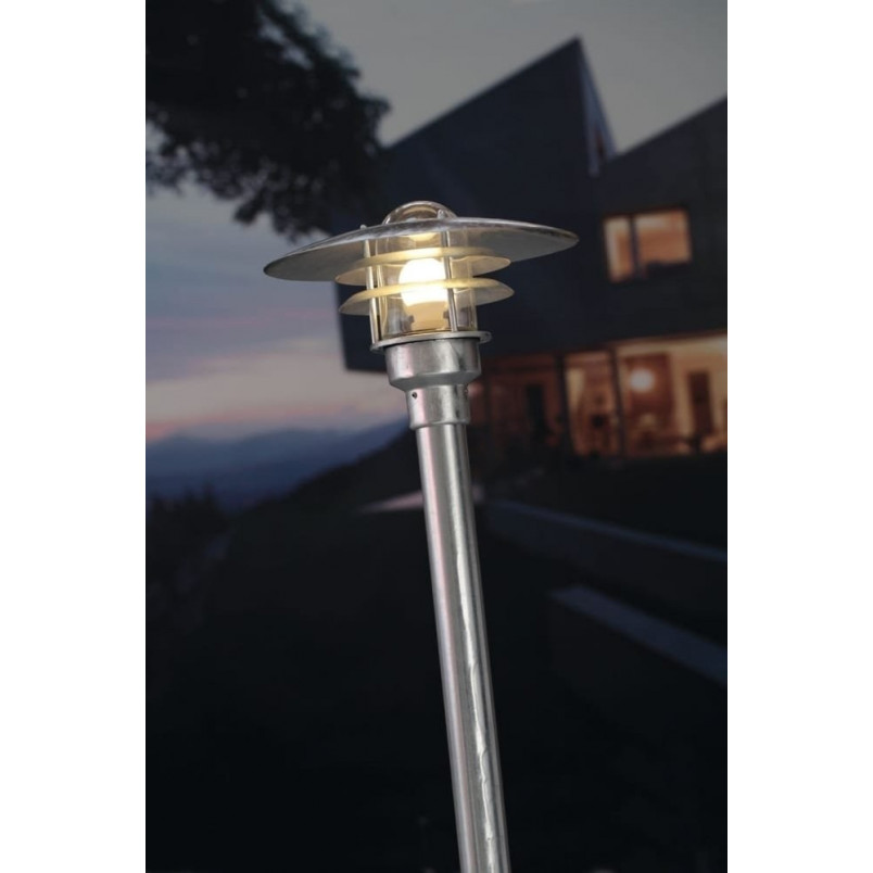 Lampa Ogrodowa Lonstrup Nordlux - Srebrna, E27 | Sklep z Oświetleniem