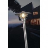 Lampa Ogrodowa Lonstrup Nordlux - Srebrna, E27 | Sklep z Oświetleniem