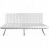 Stylowa Sofa pikowana z ekoskóry BA2 150 biała D2.Design do salonu