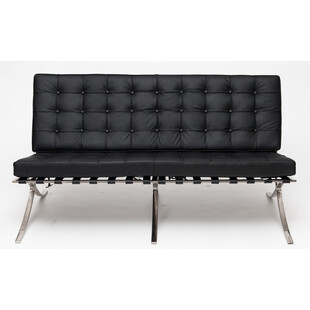 Sofa pikowana BA2 150cm czarna D2.Design - Elegancki Design
