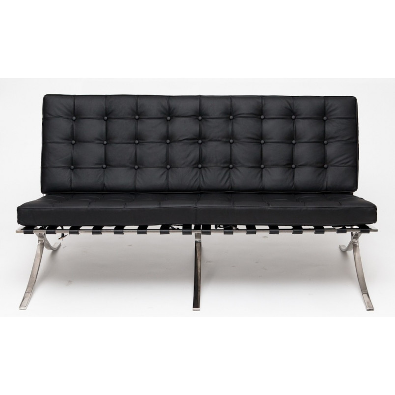 Sofa pikowana BA2 150cm czarna D2.Design - Elegancki Design