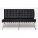 Sofa pikowana BA2 150cm czarna D2.Design - Elegancki Design