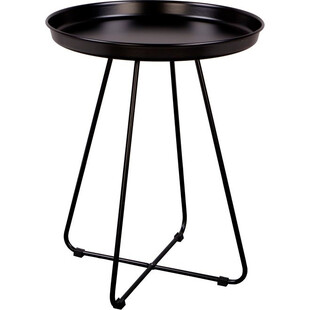 Stolik metalowy Rod czarny Nordifra - Elegancki design