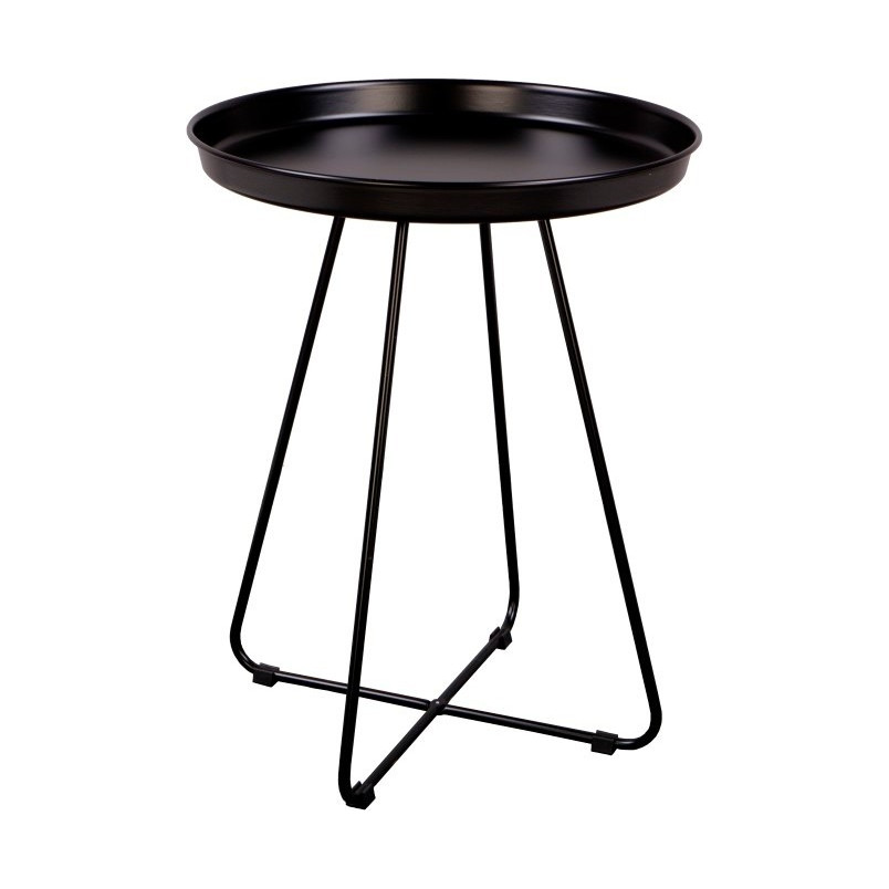 Stolik metalowy Rod czarny Nordifra - Elegancki design