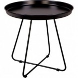 Stolik metalowy Rod 50cm czarny Nordifra - Elegancki design