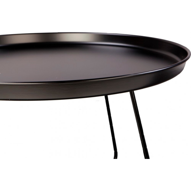 Stolik metalowy Rod 50cm czarny Nordifra - Elegancki design