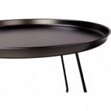 Stolik metalowy Rod 50cm czarny Nordifra - Elegancki design