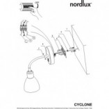 Kinkiet Regulowany Cyclone Czarny | Nordlux - Sklep z Lampami