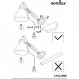 Lampa klips Cyclone czarna | Nordlux - Oświetlenie biurka