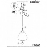Lampa Wisząca Szklana Biała Nordlux Read | Kup Teraz