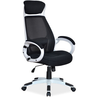 Fotel biurowy Signal Q-409 czarno-biały - Komfort i ergonomia
