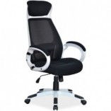 Fotel biurowy Signal Q-409 czarno-biały - Komfort i ergonomia