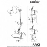 Lampa biurkowa Arki czarna | Design For The People