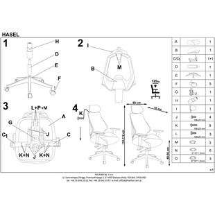 Fotel Gabinetowy Hasel Halmar | Komfort i Ergonomia