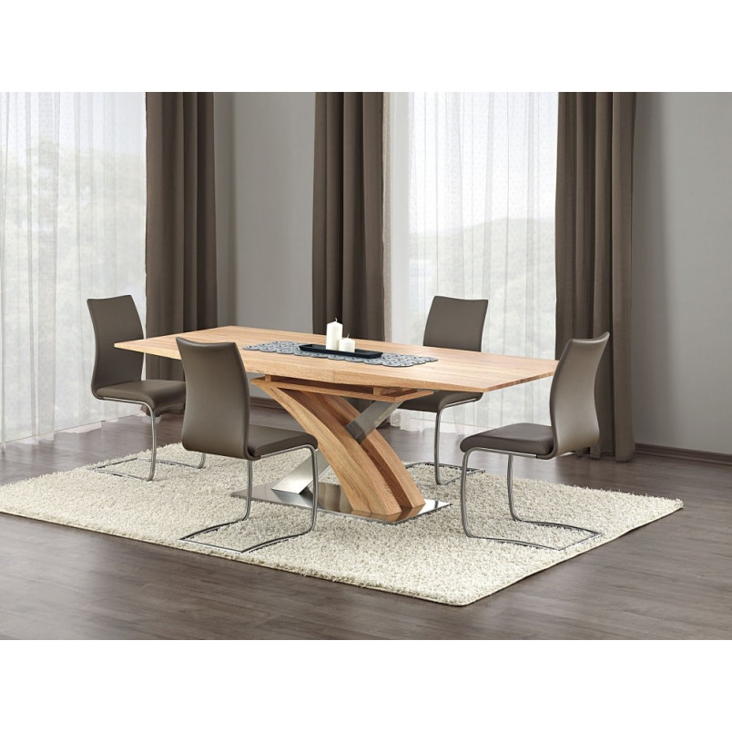 Stół rozkładany Sandor 160x90 dąb złoty Halmar | Kup online